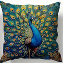 🦚 Capa de Almofada Mandala Peacock – Arte, Cor e Elegância para Seu Ambiente